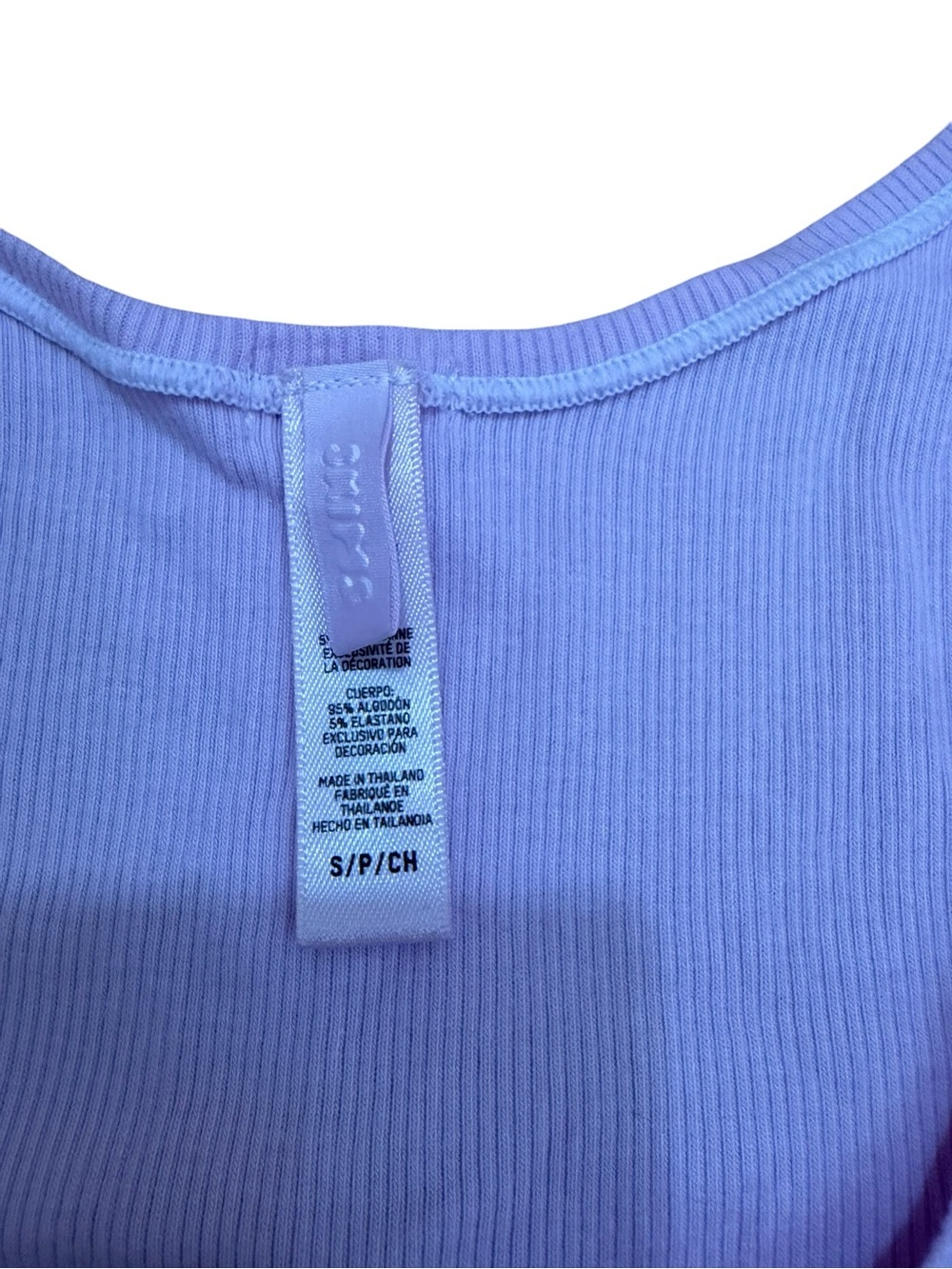 SKIMS Light Pink Ribbed Scoop Tank - Picture 3 of 3